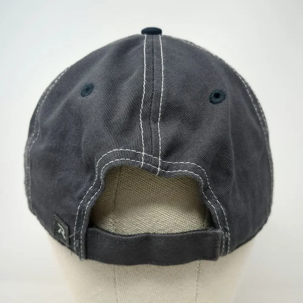 Richardson Trucker Hat Blue Gray L American Flag River Pools Catch The Wave